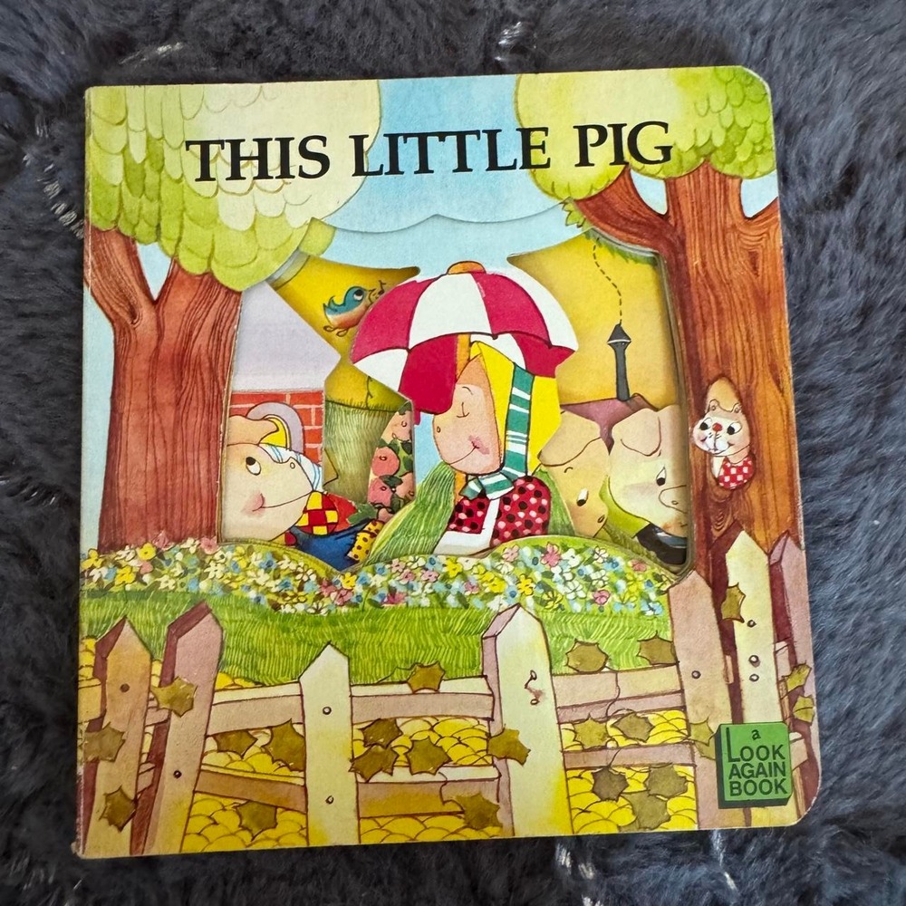 1986 This Little Pig Baby Board Book Vintage Rare